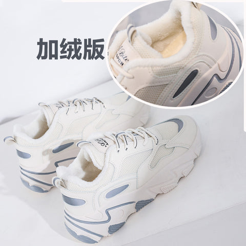 shoes for women 2023 autumn new ins trendy student breathable mesh thick-soled versatile casual sports shoes