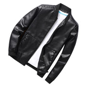 Baseball Uniform Men's Casual Leather Jacket