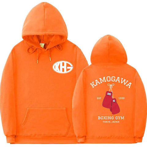 Manga Men Women Harajuku Sweatshirt Male Setwear Kamogawa