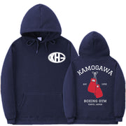 Manga Men Women Harajuku Sweatshirt Male Setwear Kamogawa