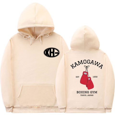 Manga Men Women Harajuku Sweatshirt Male Setwear Kamogawa