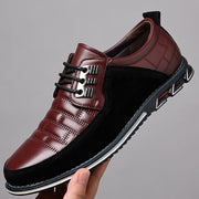 Melton 9906 cross-border 5-color large-size casual leather shoes men's opp bag packaging without shoe box 52 yards in stock