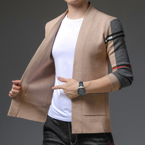 Autumn and winter new pocket sweater jacket men&