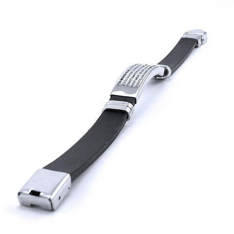 Für meine Tochter Bracelet Stainless Steel Silicone Bracelet Family Christmas Thanksgiving Gift