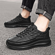 Wholesale men's leather shoes retro crocodile pattern men's shoes 2022 new thick bottom men's casual trendy shoes trendy men's shoes