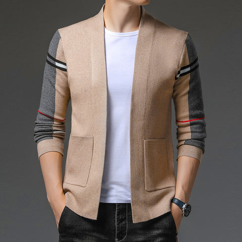Autumn and winter new pocket sweater jacket men&