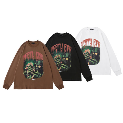 TKPA autumn new long-sleeved T-shirt American men&