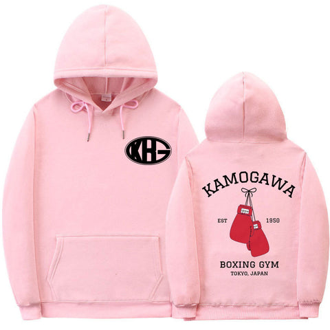 Manga Men Women Harajuku Sweatshirt Male Setwear Kamogawa