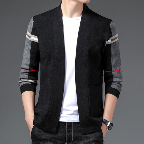 Autumn and winter new pocket sweater jacket men&