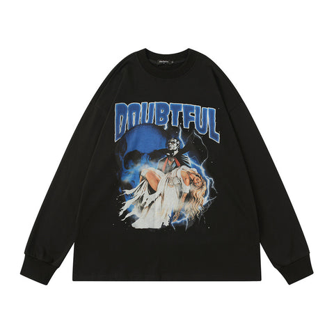 TKPA autumn new long-sleeved T-shirt American men&