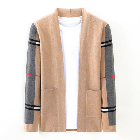 Autumn and winter new pocket sweater jacket men&