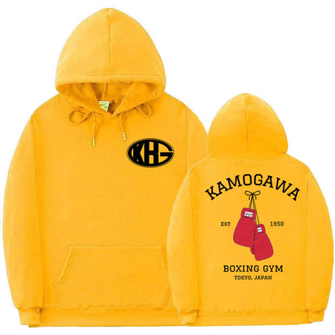 Manga Men Women Harajuku Sweatshirt Male Setwear Kamogawa