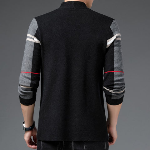 Autumn and winter new pocket sweater jacket men&