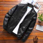 Baseball Uniform Men's Casual Leather Jacket